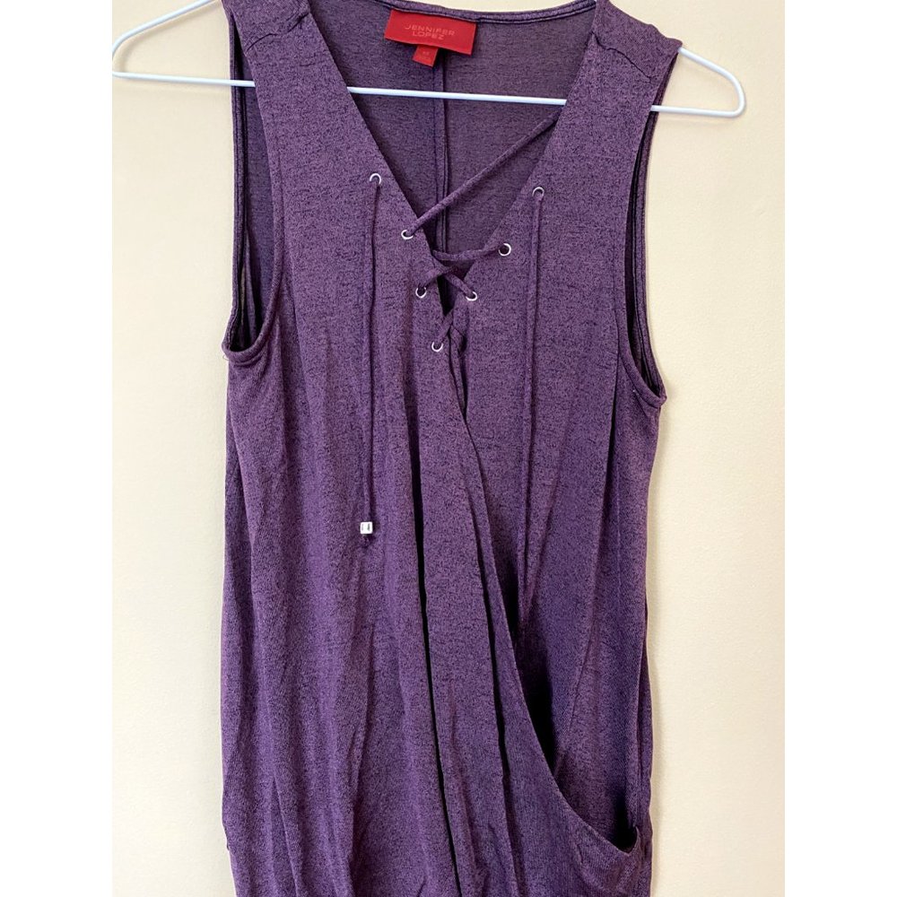 JENNIFER LOPEZ SLEEVELESS PURPLE TOP XS
